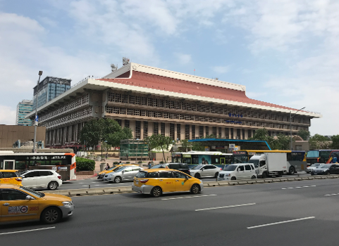 Exterior of Taipei main station in 2018
