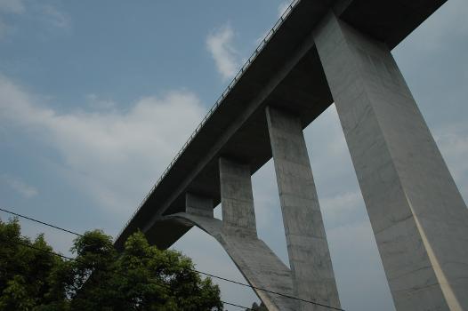 The Shinto Takachiho Bridge in Takachiho gorge, Miyasaki