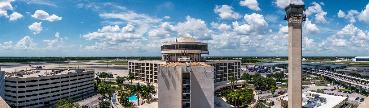 Tampa International Airport panorama.