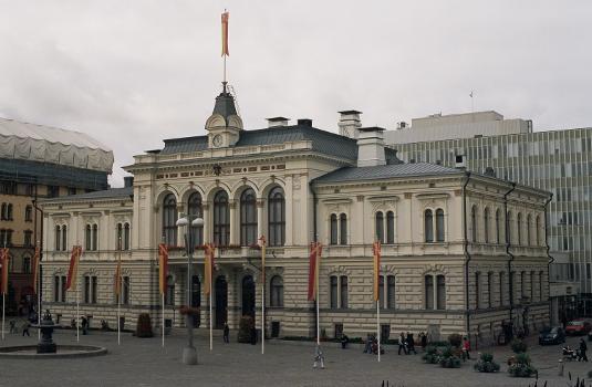 The old City Hall of Tampere, Finland : The building is located at the Central Square. It was designed by Georg Schreck and built in 1890.