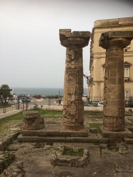 Ruins of greek temple in Taranto