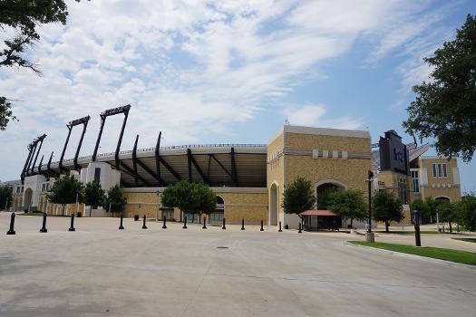 Amon G. Carter Stadium on the campus of Texas Christian University in Fort Worth, Texas