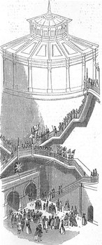Entrance shaft to the Thames Tunnel, 1843. 