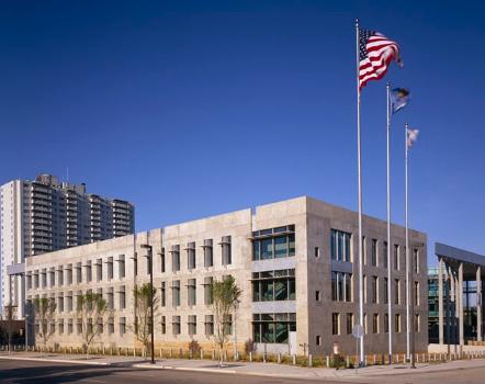 The New Oklahoma City Federal Building, designed by Ross Barney Architects