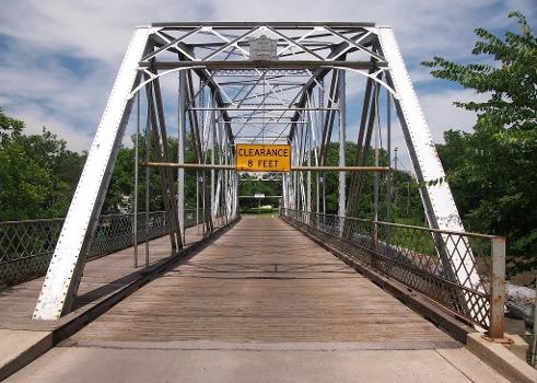 Third Street Bridge, Cannon Falls, Minnesota, USA. Viewed from the south