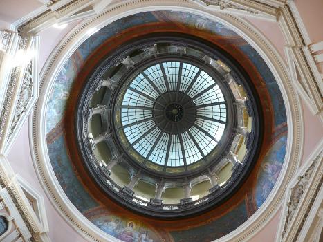 The inside dome of the Kansas State Capitol in Topeka, Kansas.