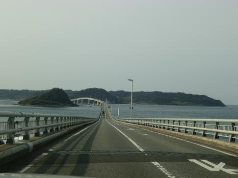Tsunoshima bridge at Shimonoseki, Yamaguchi