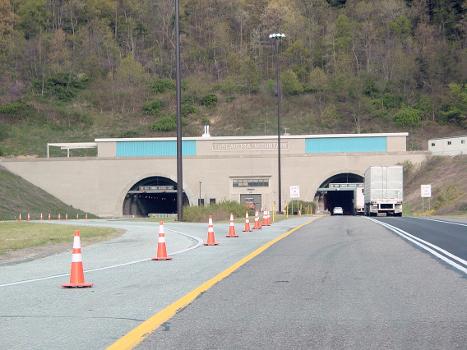 Western portal of the Tuscarora Mountain Tunnel on the Pennsylvania Turnpike