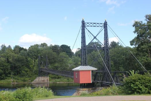 Two Cent Bridge : Spans the Kennebec River at Temple St. Waterville and Winslow