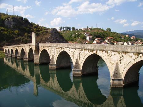 Bridge over Drina River in Višegrad
