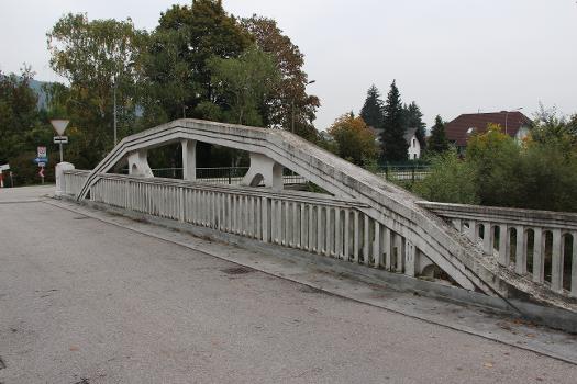 Visintini-Brücke, Triestingbrücke von der B 18 zum Auweg