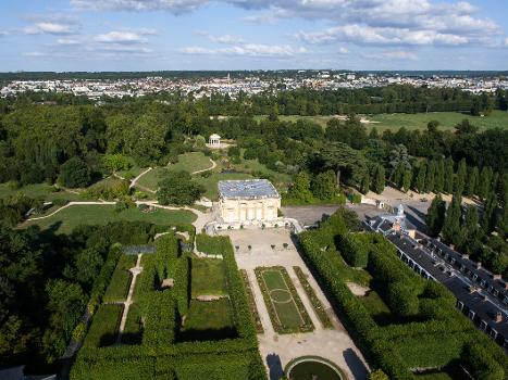 Aerial view of the Petit Trianon, Domain of Versailles