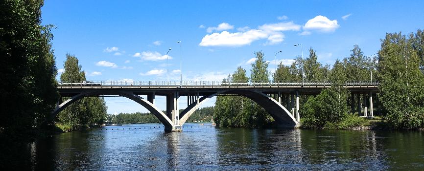 A bridge on the street Äänekoskentie in Äänekoski, Finland
