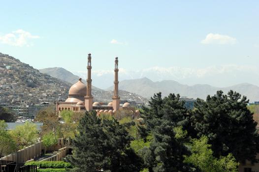 Haji Abdul Rahman Mosque in Kabul, which is the largest in Afghanistan.