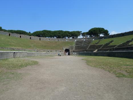 Amphitheatre, looking back toward the entrance.