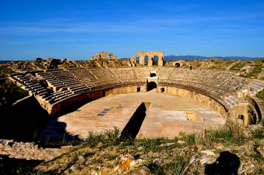Arena of the amphitheatre of Oudna