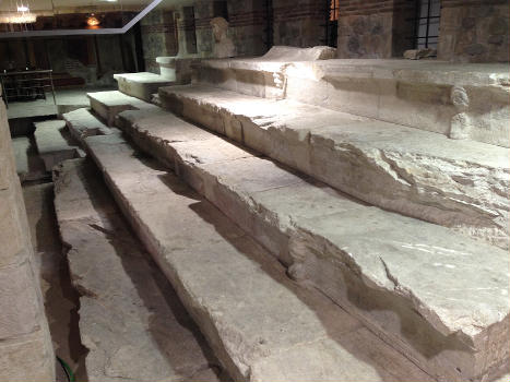 Ancient Stadium, Philippopolis in shopping centre basement