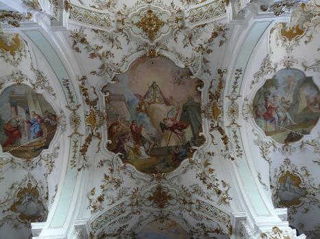 Frescoes above the main altar at Andechs Abbey