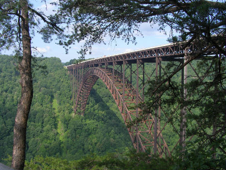 New River Gorge Bridge from the Upper Observation Area.