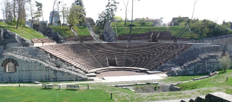 The Roman theater at Augusta Raurica (Augst, Switzerland).