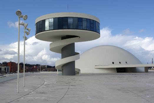 Oscar Niemeyer International Cultural Centre in Avilés (Asturias, Spain):Tower and Dome