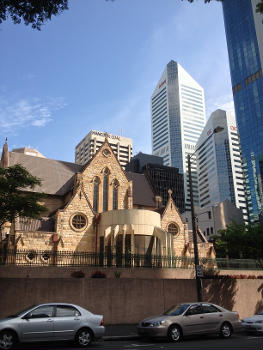 Cathedral of St Stephen, Brisbane seen from Charlotte Street, Brisbane