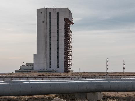 Cosmodrome Baikonur, 
Dynamic Test Stand SDI : The tower is more than 100m high and was meant to measure vibrations and resonances.