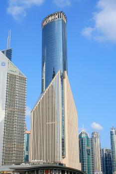 Bank of China Tower, located in downtown Shanghai.