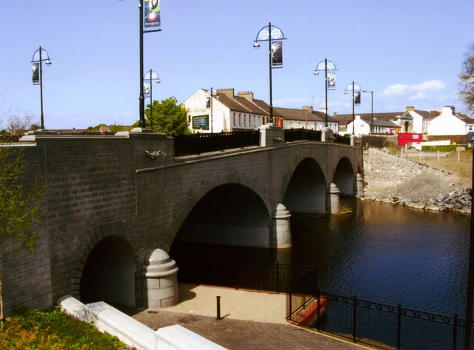 Bann Bridge, Portadown This photo was taken after the widening of the road bridge was completed.