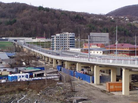 Baranovsky viaduct (view to the west), Sochi, Russia