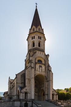 West face of the basilique de la Visitation in Annecy, France
