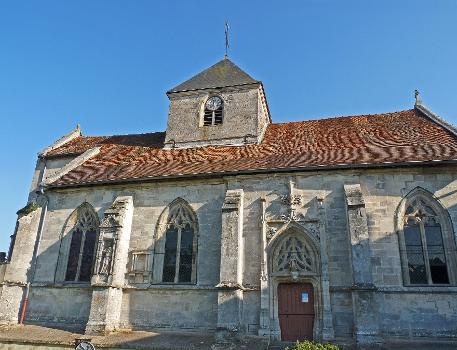 Eglise de Bazincourt-sur-Saulx (Meuse):Inscrite aux Monuments historiques en 1968.