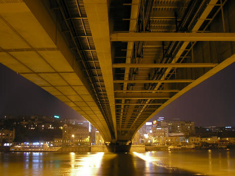 The construction underneath Branko's Bridge.