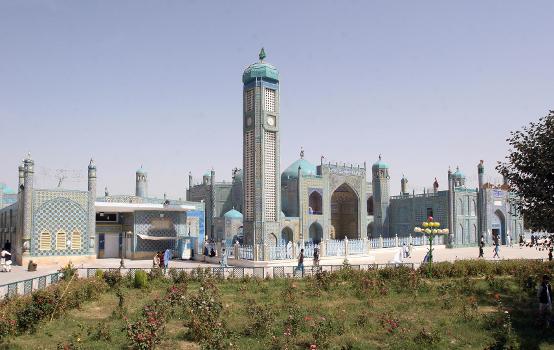 The historic Shrine of Hazrat Ali in Mazar-e-Sharif, Afghanistan