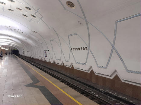 One of the stations of Tashkent Metropolitan named after Bodomzor