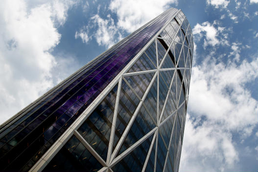 The Bow is the most recognizable building in the Calgary skyline:It is at least for now, the tallest building outside of Toronto – not just western Canada.