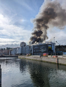 Fire at the Copenhagen Stock Exchange (Børsen) and home for Confederation of Danish Chamber of Commerce (Dansk Erhverv) at April 16th, 2024