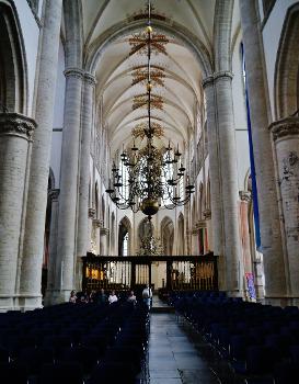 Nave of the Grand Church of Our Lady, Breda, Province of North Brabant, Netherlands
