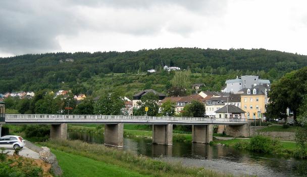 Bridge across the river Sauer/Sûre between Bollendorf (D) and Bollendorf-Pont (L) - upstream view