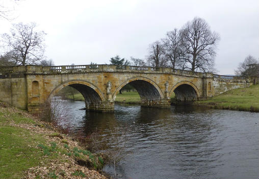 Bridge on Main Approach to Chatsworth House 