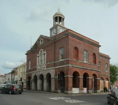 The town hall in Bridport, Dorset, England