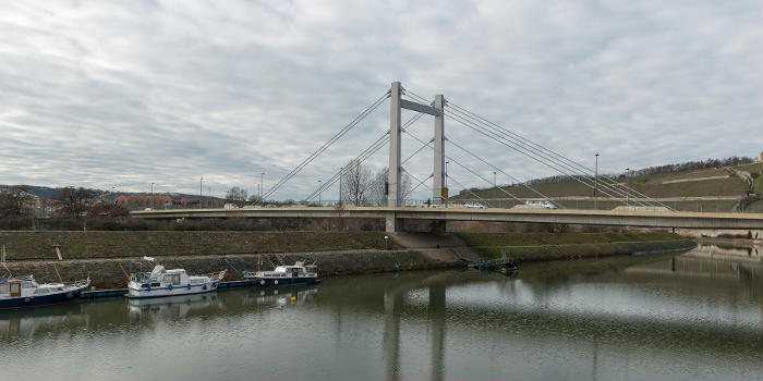 The Brücke der Deutschen Einheit, crossing the river Main in Würzburg