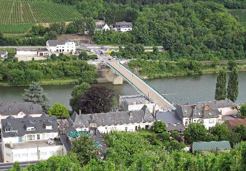 Bridge of Wormeldange-Wincheringen over the Moselle