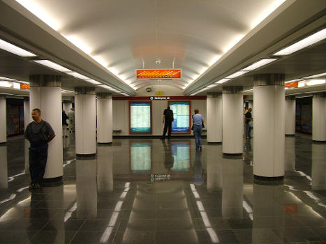 Batthány square on the Budapest metro line 2