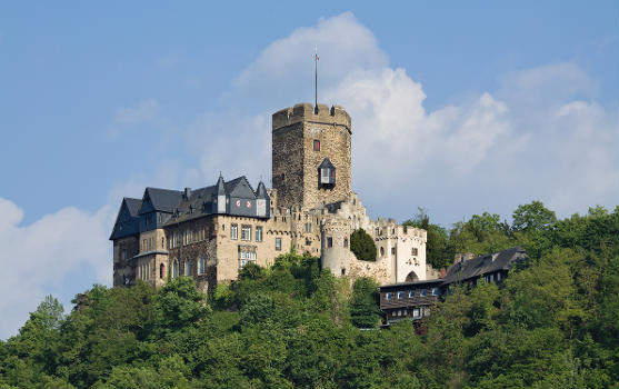 Lahneck castle at Oberlahnstein, Rhine, Germany.