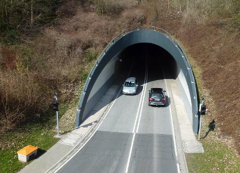 Der Butterbergtunnel wurde von 1977 bis 1979 im Verlauf der B 241 als zweispuriger Straßentunnel durch den Butterberg bei Osterode am Harz gebaut