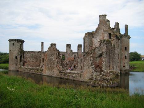 Caerlaverock Castle from the South East