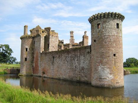 Caerlaverock Castle from the South West