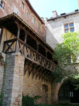 Cahors - Hôtel de Roaldès ( maison dite de Henri IV) - Galerie sur cour