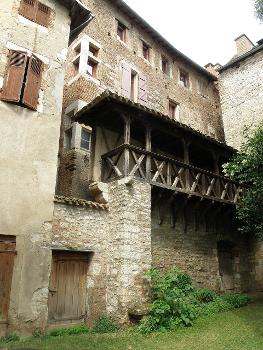 Cahors (Lot, France), hôtel de Roaldès, ou maison Henri IV, datant de fin Xve